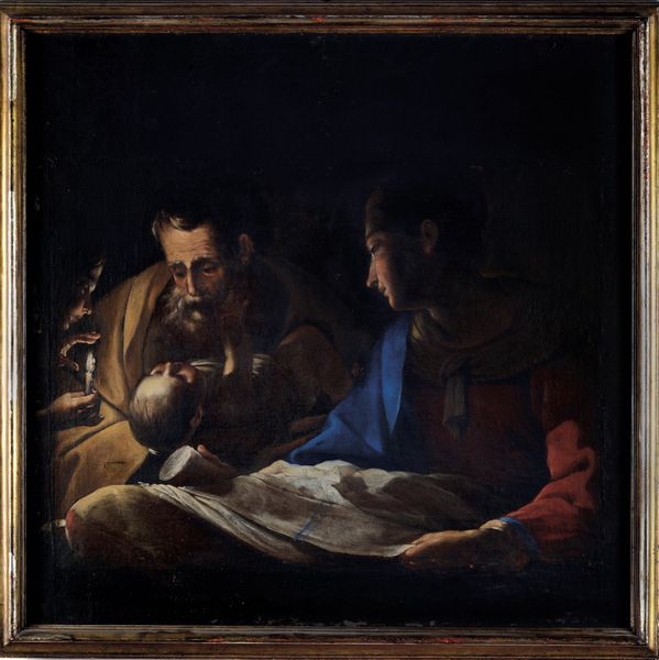 Scuola fiamminga del XVII secolo Sacra Famiglia  - Asta Dipinti Antichi - Associazione Nazionale - Case d'Asta italiane