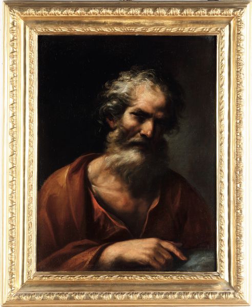 Scuola della fine del XVII secolo Figura di filosofo  - Asta Dipinti Antichi - Associazione Nazionale - Case d'Asta italiane