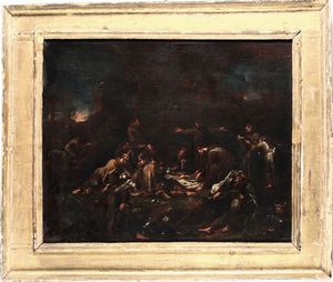 Alessandro Magnasco detto il Lissandrino, Attribuito a - Monaci a refezione