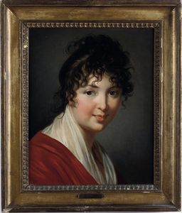 Elisabeth Vigèe Le Brun, Attribuito a : Ritratto di giovane donna  - Asta Dipinti Antichi - Associazione Nazionale - Case d'Asta italiane