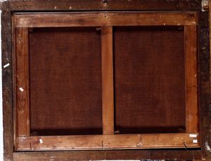 Scuola romana del XVIII secolo Paesaggi con pastori, armenti e architetture  - Asta Dipinti Antichi - Associazione Nazionale - Case d'Asta italiane