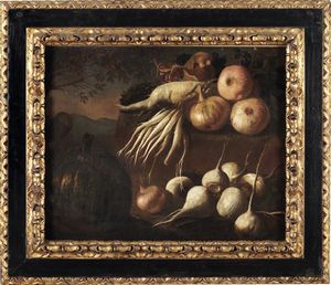 Bartolomeo Bimbi - Natura morta con tuberi e ortaggi