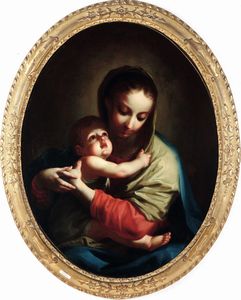 GIAMBETTINO CIGNAROLI : Madonna con Bambino  - Asta Dipinti Antichi - Associazione Nazionale - Case d'Asta italiane