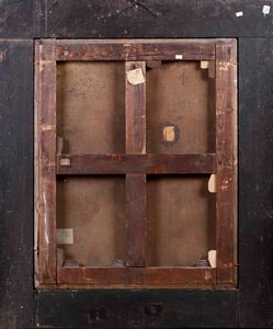 Scuola del XVI secolo Ritratto di nobiluomo con libro  - Asta Dipinti Antichi - Associazione Nazionale - Case d'Asta italiane