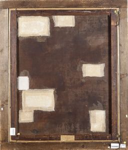 Melchior d'Hondecoeter, Bottega di : Un gallo, galline, un corvo e una poiana in un paesaggio  - Asta Dipinti Antichi - Associazione Nazionale - Case d'Asta italiane