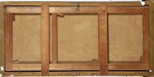 Scuola genovese del XVII secolo Scontro navale  - Asta Dipinti Antichi - Associazione Nazionale - Case d'Asta italiane