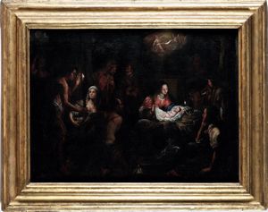 Domenico Fiasella detto il Sarzana - Adorazione dei pastori