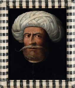 Francesco Galizzi detto Francesco Rizzo da Santacroce, Attribuito a - Ritratto di turco