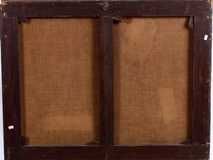 Francesco Londonio, Attribuito a : Paesaggio con pastore e armenti  - Asta Dipinti Antichi - Associazione Nazionale - Case d'Asta italiane