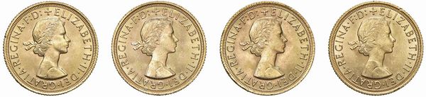 GRAN BRETAGNA. QUATTRO STERLINE  - Asta AUREA. MONETE E MEDAGLIE IN ORO E UNA SELEZIONE DI MEDAGLIE BORBONICHE - Associazione Nazionale - Case d'Asta italiane