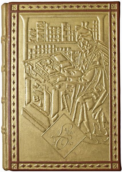 LIBRO EDITO DALL&rsquo;EDITALIA SPA INTITOLATO &ldquo;IL CAMMINO DELL&rsquo;UOMO&rdquo; COMPOSTO DA 20 LASTRE IN ORO PURO (999,9) DA 2 GRAMMI CIASCUNA (TOT. 40 GR.). COPIA NUMERATA 231.  - Asta AUREA. MONETE E MEDAGLIE IN ORO E UNA SELEZIONE DI MEDAGLIE BORBONICHE - Associazione Nazionale - Case d'Asta italiane