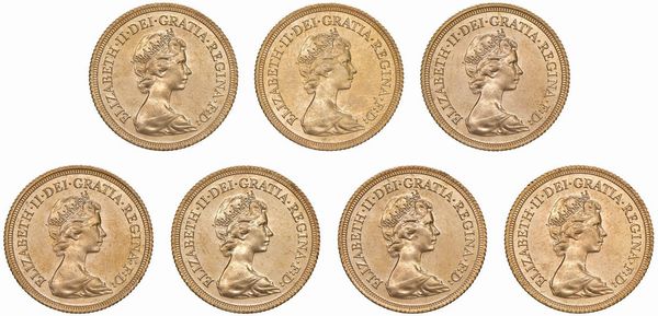 GRAN BRETAGNA. SETTE STERLINE  - Asta AUREA. MONETE E MEDAGLIE IN ORO E UNA SELEZIONE DI MEDAGLIE BORBONICHE - Associazione Nazionale - Case d'Asta italiane