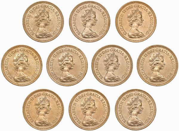 GRAN BRETAGNA. DIECI STERLINE  - Asta AUREA. MONETE E MEDAGLIE IN ORO E UNA SELEZIONE DI MEDAGLIE BORBONICHE - Associazione Nazionale - Case d'Asta italiane