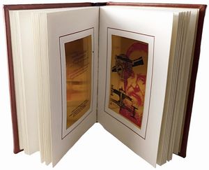 LIBRO EDITO DALL&rsquo;EDITALIA SPA INTITOLATO &ldquo;IL CAMMINO DELL&rsquo;UOMO&rdquo; COMPOSTO DA 20 LASTRE IN ORO PURO (999,9) DA 2 GRAMMI CIASCUNA (TOT. 40 GR.). COPIA NUMERATA 231.  - Asta AUREA. MONETE E MEDAGLIE IN ORO E UNA SELEZIONE DI MEDAGLIE BORBONICHE - Associazione Nazionale - Case d'Asta italiane