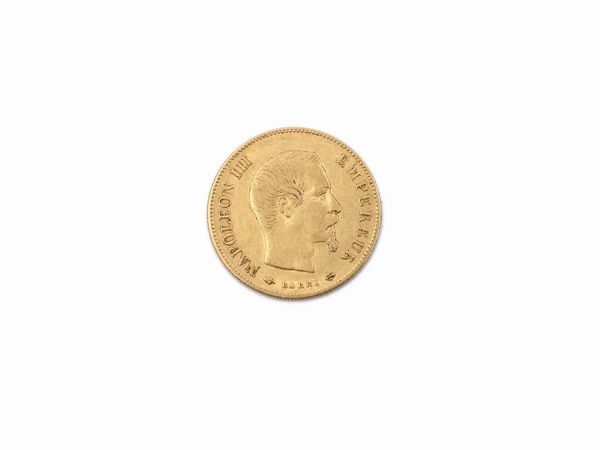 Una moneta da 10 franchi in oro  - Asta Gioielli e Orologi - Associazione Nazionale - Case d'Asta italiane