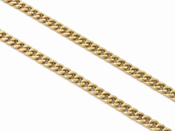 Collana a maglia in oro giallo  - Asta Gioielli e Orologi - Associazione Nazionale - Case d'Asta italiane