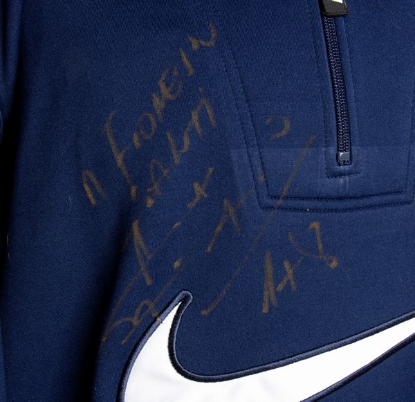 Calcio, Italia, FC INTER tuta autografata Zamorano  - Asta Antique Toys & Sports Memorabilia - Associazione Nazionale - Case d'Asta italiane