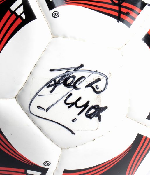 Calcio, Italia, pallone cuoio autografato AC MILAN  - Asta Antique Toys & Sports Memorabilia - Associazione Nazionale - Case d'Asta italiane