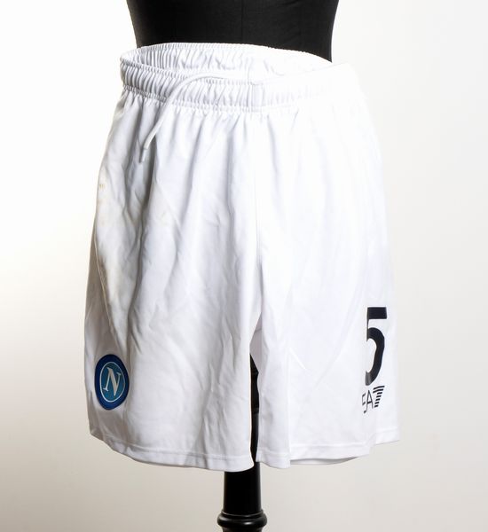 Calcio, Italia, SSC Napoli, Juan Jesus pantaloncini  - Asta Antique Toys & Sports Memorabilia - Associazione Nazionale - Case d'Asta italiane