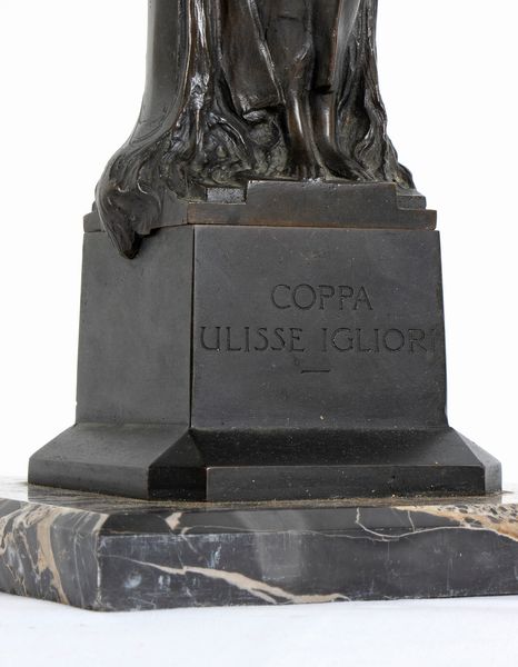 Calcio, Italia, trofeo in bronzo Ulisse Igliori  - Asta Antique Toys & Sports Memorabilia - Associazione Nazionale - Case d'Asta italiane