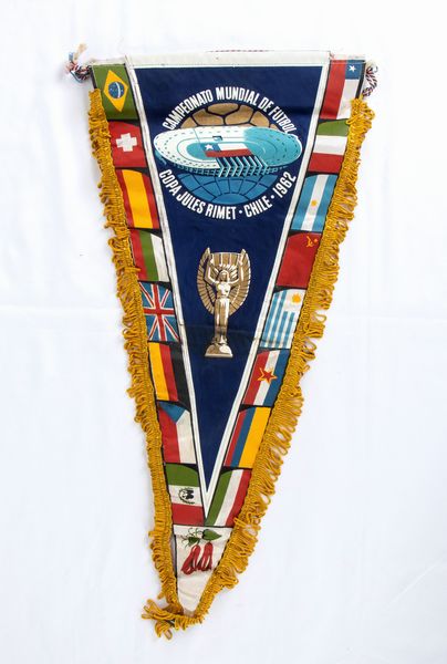 Calcio, Italia, mondiali CILE 1962 gagliardetto autografato  - Asta Antique Toys & Sports Memorabilia - Associazione Nazionale - Case d'Asta italiane