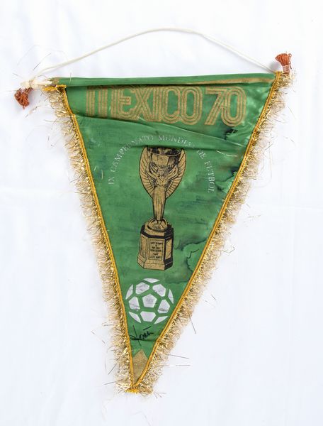 Calcio, Italia, mondiali Mexico 70 gagliardetto con autografi  - Asta Antique Toys & Sports Memorabilia - Associazione Nazionale - Case d'Asta italiane