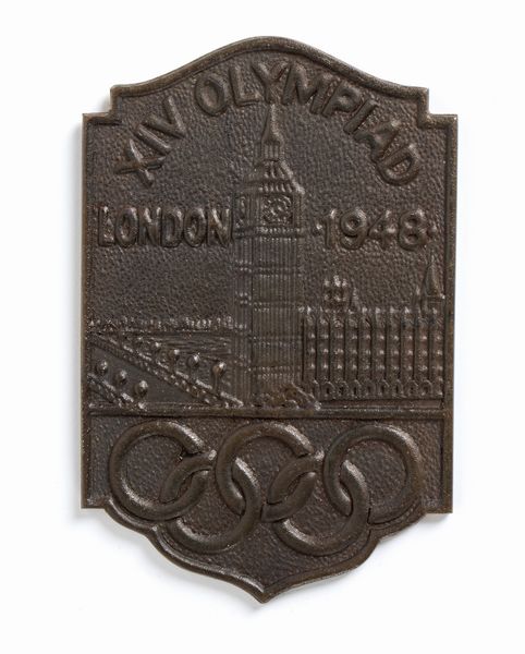 Olimpiadi, Londra 1948, placca in bronzo  - Asta Antique Toys & Sports Memorabilia - Associazione Nazionale - Case d'Asta italiane