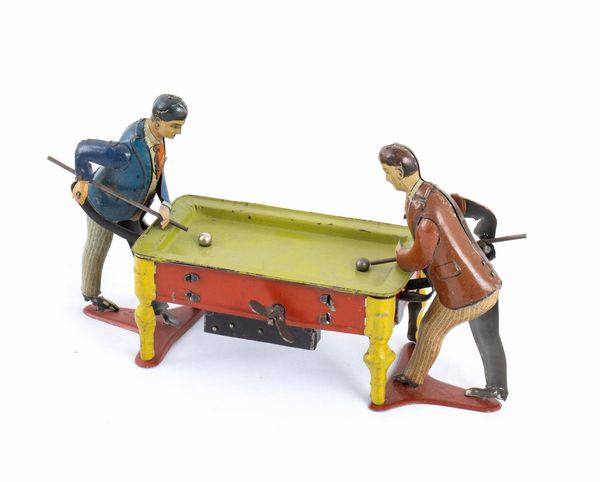 P.W. Germany, Giocatori di biliardo  - Asta Antique Toys & Sports Memorabilia - Associazione Nazionale - Case d'Asta italiane
