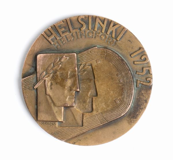 Olimpiadi, Helsinky 1952, medaglia partecipazione  - Asta Antique Toys & Sports Memorabilia - Associazione Nazionale - Case d'Asta italiane