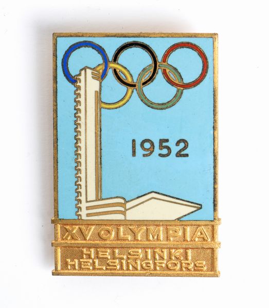 Olimpiadi, Helsinki 1952, badge  - Asta Antique Toys & Sports Memorabilia - Associazione Nazionale - Case d'Asta italiane