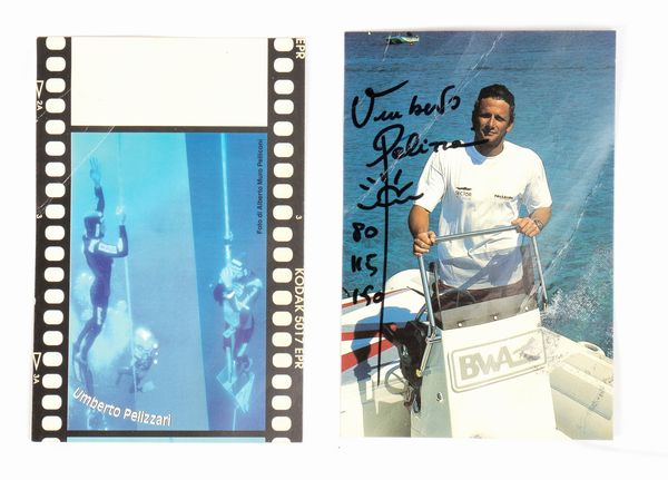 SUB Umberto Pellizzari , tuta immersione Record  - Asta Antique Toys & Sports Memorabilia - Associazione Nazionale - Case d'Asta italiane