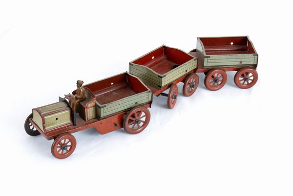 Autocarro con rimorchi  - Asta Antique Toys & Sports Memorabilia - Associazione Nazionale - Case d'Asta italiane