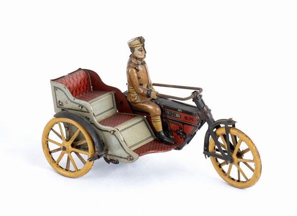 G&K Moto CYCLON con sidecar  - Asta Antique Toys & Sports Memorabilia - Associazione Nazionale - Case d'Asta italiane