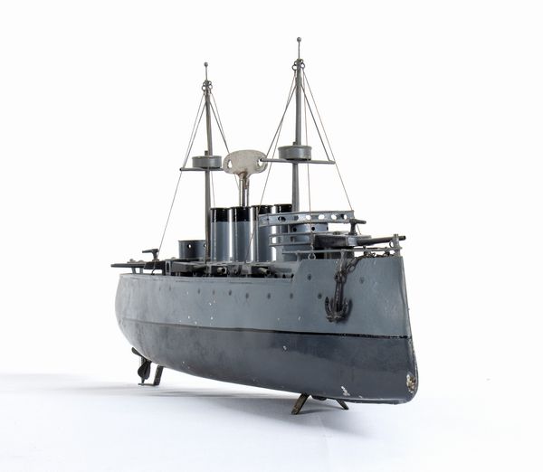 BING, Germany, incrociatore da guerra  - Asta Antique Toys & Sports Memorabilia - Associazione Nazionale - Case d'Asta italiane