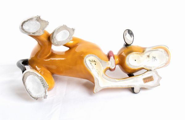 ZACCAGNINI - Disney ceramica PLUTO  - Asta Antique Toys & Sports Memorabilia - Associazione Nazionale - Case d'Asta italiane