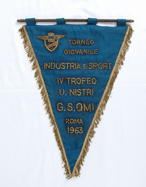 Calcio, Italia, gagliardetto 1963 G.S.OMI  - Asta Antique Toys & Sports Memorabilia - Associazione Nazionale - Case d'Asta italiane