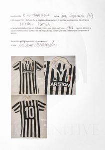 CALCIO, Platini Michel, maglia Juventus  - Asta Antique Toys & Sports Memorabilia - Associazione Nazionale - Case d'Asta italiane