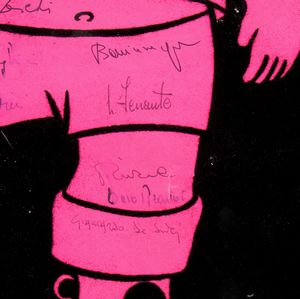 Calcio, Mondiali Mexico 70, poster autografato Italia  - Asta Antique Toys & Sports Memorabilia - Associazione Nazionale - Case d'Asta italiane