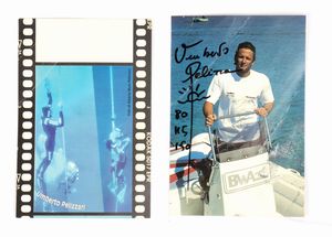SUB Umberto Pellizzari , tuta immersione Record  - Asta Antique Toys & Sports Memorabilia - Associazione Nazionale - Case d'Asta italiane