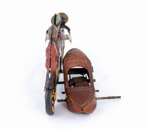 Alemanni, Moto con sidecar  - Asta Antique Toys & Sports Memorabilia - Associazione Nazionale - Case d'Asta italiane