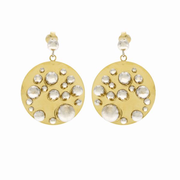 Pol Bury, orecchini scultura  - Asta Gioielli Orologi | Fashion Vintage - Associazione Nazionale - Case d'Asta italiane