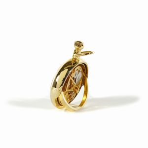 . : Un orologio da taschino metallo dorato con ingranaggi a vista.  - Asta GIOIELLI - OROLOGI - ALL I WANT FOR CHRISTMAS Online - Associazione Nazionale - Case d'Asta italiane