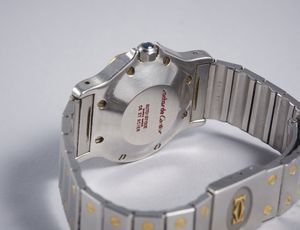 CARTIER : Orologio in acciaio e oro modello Santos Octagon.  - Asta GIOIELLI - OROLOGI - ALL I WANT FOR CHRISTMAS Online - Associazione Nazionale - Case d'Asta italiane