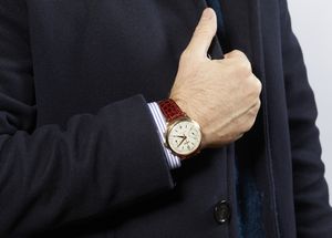 Eberhard : Cronografo Extra-Fort con cassa in oro rosa 18k. anni 50  - Asta GIOIELLI - OROLOGI - ALL I WANT FOR CHRISTMAS Online - Associazione Nazionale - Case d'Asta italiane