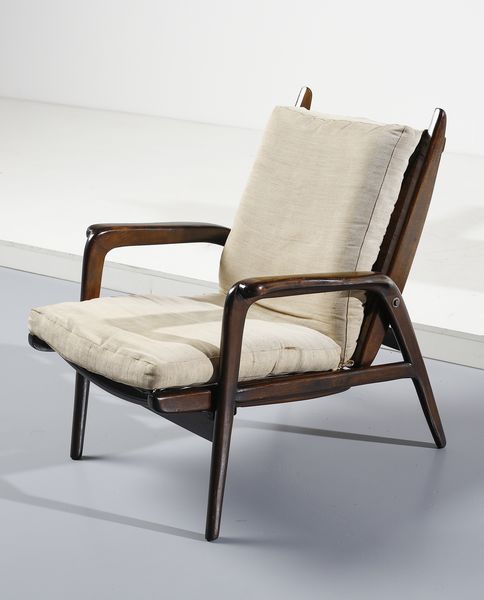 MOGENSEN BORGE (1914 - 1972) : attribuito. Coppia di poltrone reclinabili  - Asta DESIGN E ARTI DECORATIVE DEL NOVECENTO - Associazione Nazionale - Case d'Asta italiane