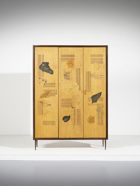 MOBILI D'ARTE SCREMIN : Armadio-guardaroba da ingresso  - Asta DESIGN E ARTI DECORATIVE DEL NOVECENTO - Associazione Nazionale - Case d'Asta italiane