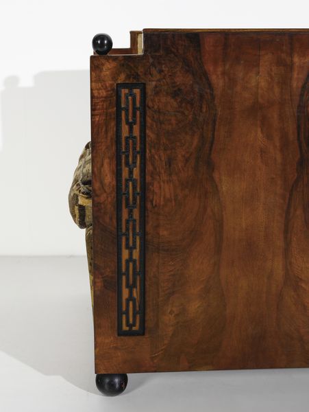 MERONI & FOSSATI : nello stile di. Due poltrone a pozzetto e due pouf  - Asta DESIGN E ARTI DECORATIVE DEL NOVECENTO - Associazione Nazionale - Case d'Asta italiane