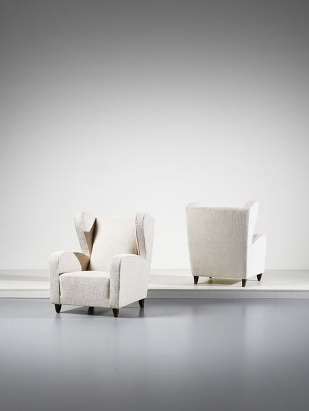 BEGA MELCHIORRE (1898 - 1976) : attribuito. Coppia di poltrone bergre  - Asta DESIGN E ARTI DECORATIVE DEL NOVECENTO - Associazione Nazionale - Case d'Asta italiane