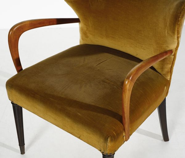 BORSANI OSVALDO (1911 - 1985) : attribuito. Coppia di poltroncine  - Asta DESIGN E ARTI DECORATIVE DEL NOVECENTO - Associazione Nazionale - Case d'Asta italiane