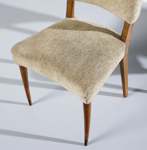BORSANI OSVALDO (1911 - 1985) : attribuito. Sei sedie  - Asta DESIGN E ARTI DECORATIVE DEL NOVECENTO - Associazione Nazionale - Case d'Asta italiane